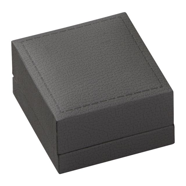 Κουτί για Σκουλαρίκια Γκρι Δερματίνη 6,6x6,1x3,6