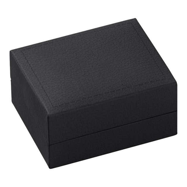 Κουτί για Βέρες Μαύρη Δερματίνη 6,3x7,8x4,3