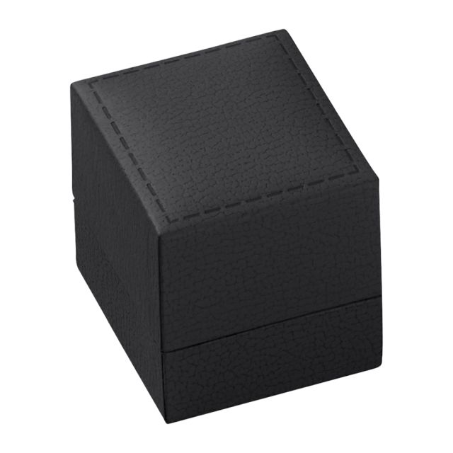 Κουτί Δαχτυλιδιού Μαύρη Δερματίνη 5x4,5x5
