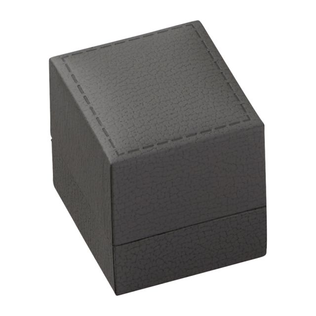 Κουτί Δαχτυλιδιού Γκρι Δερματίνη 5x4,5x5