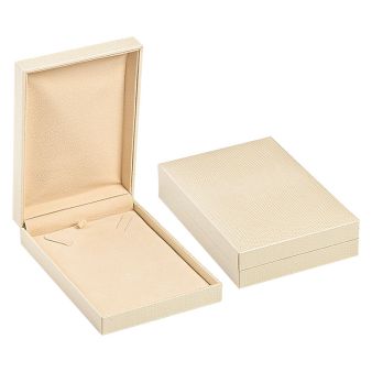 Κουτί για Κολιέ από Κρεμ Δερματίνη
