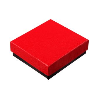 Κουτί Τετράγωνο Κόκκινο Φολιδοτό