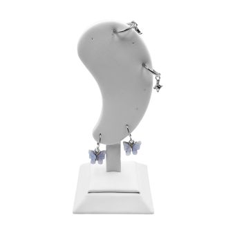 Βάση Σκουλαρικιών σε Σχήμα Αυτιού Λευκό