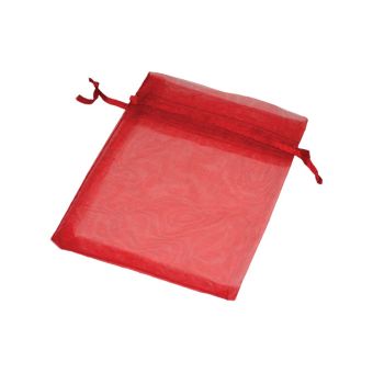 Πουγκί Οργάντζα 9x12 Κόκκινο