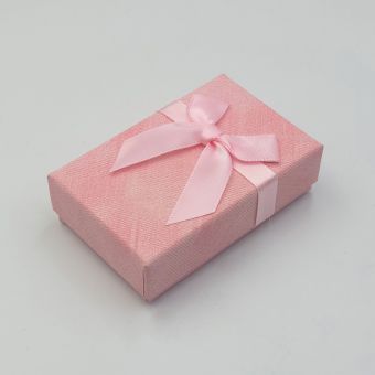 Οικονομικό Κουτί Μενταγιόν-Σκουλαρίκια Ροζ