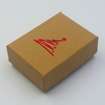 Οικολογικο  Κουτι με Κοκκινο Χριστουγεννιατικο Δενδρο