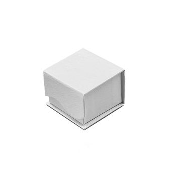 Κουτί με Μαγνήτη για Δαχτυλίδια Λευκό