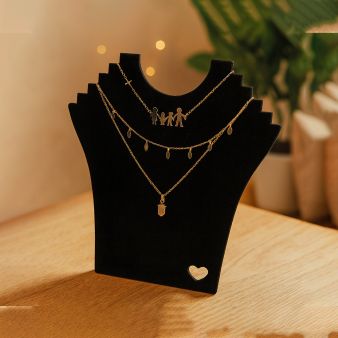 3D Σταντ για Μενταγιόν Μαύρο